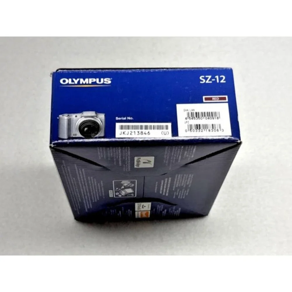 Olympus SZ-12 14MP Digital Camera 24x Zoom Red w/ Box Charger Battery SD Card